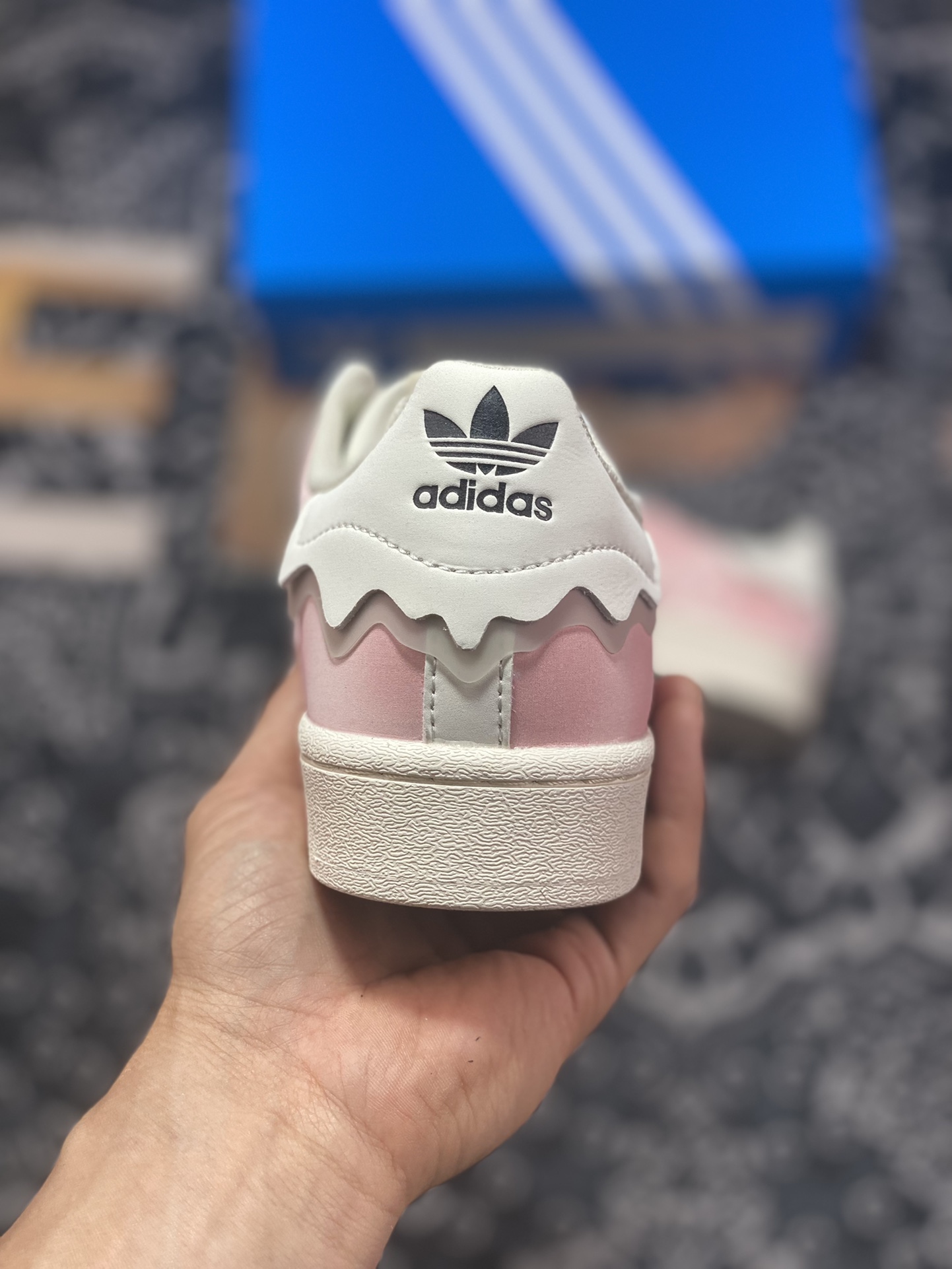 Adidas Originals Superstar ”Milk White/Lace” Shell Toe Series Low-Top Classic Sneakers ”Leather Pink and White Lace Ice Cream” GW4441