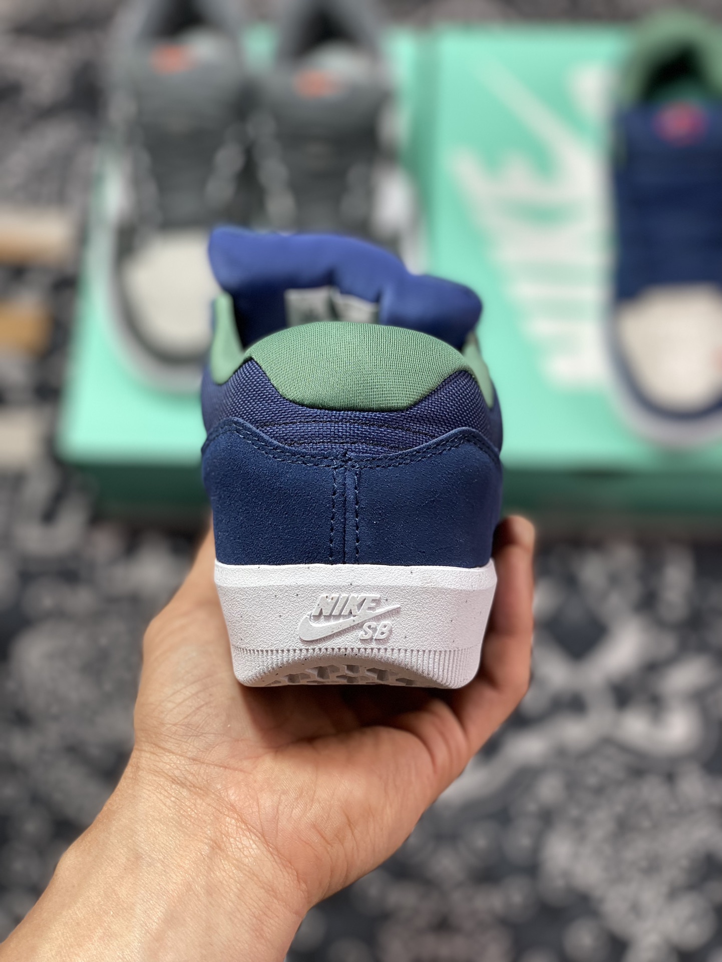 140 Nike SB Forcce 58 白蓝绿 复古休闲男女板鞋 CZ2959-003