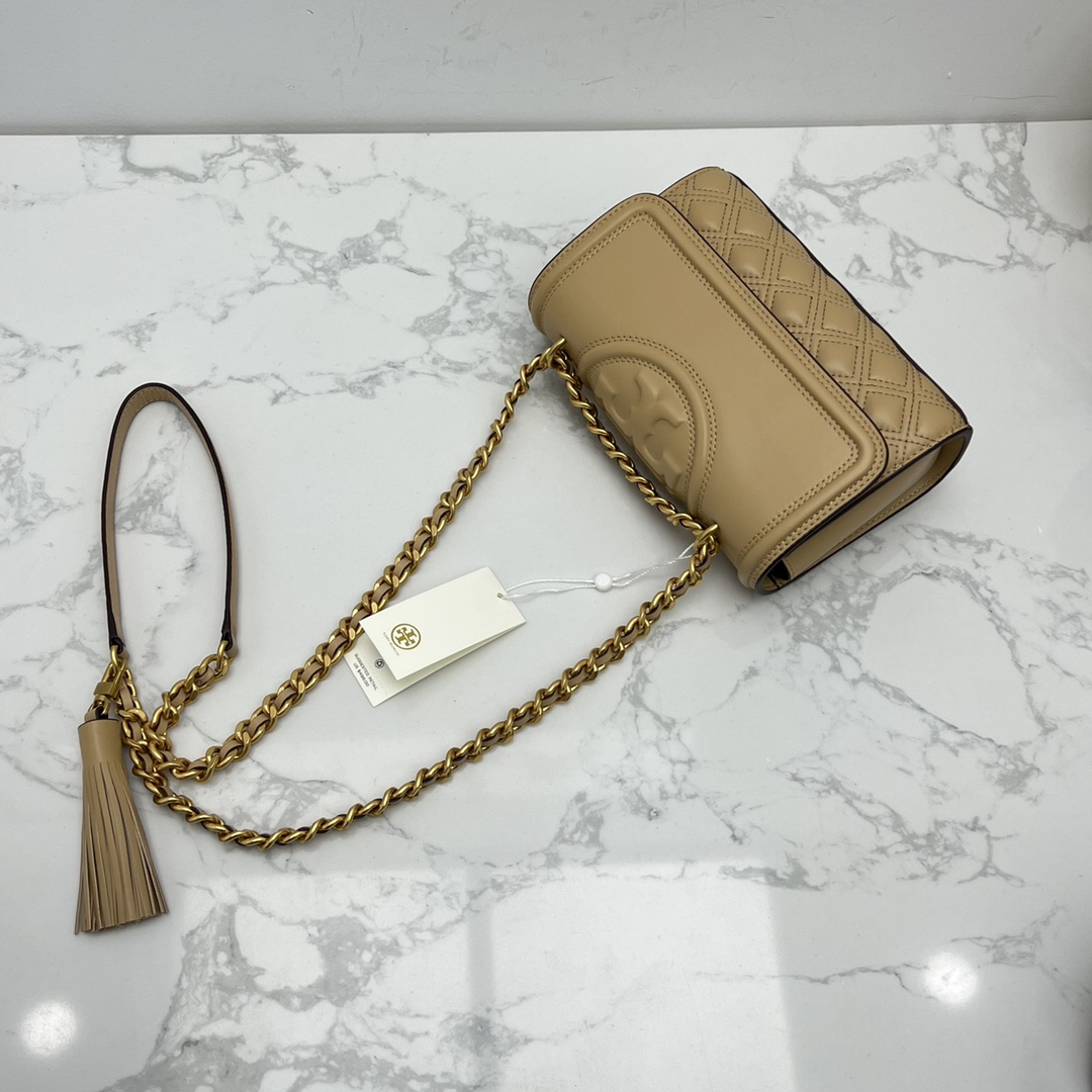 Tory Burch ~FLEMING 75576小号羊皮斜挎包