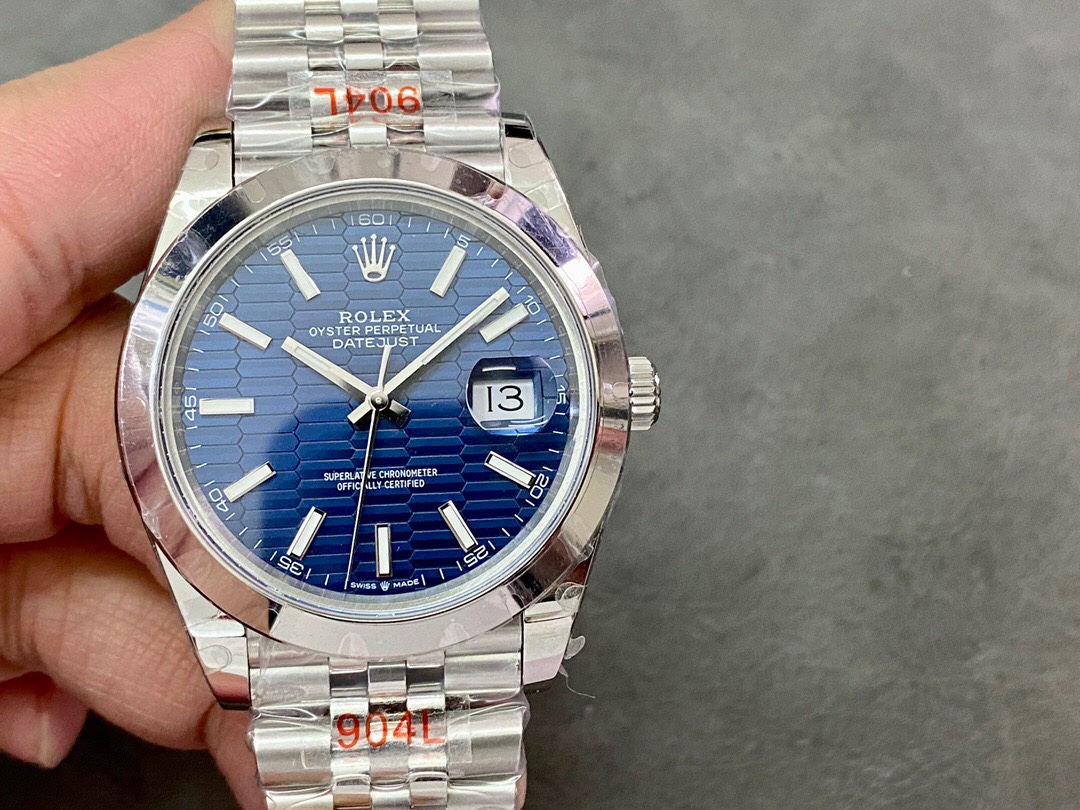 ROLEX ロレックス デイトジャスト 新型 ブルー文字盤 41mm - トップ品質