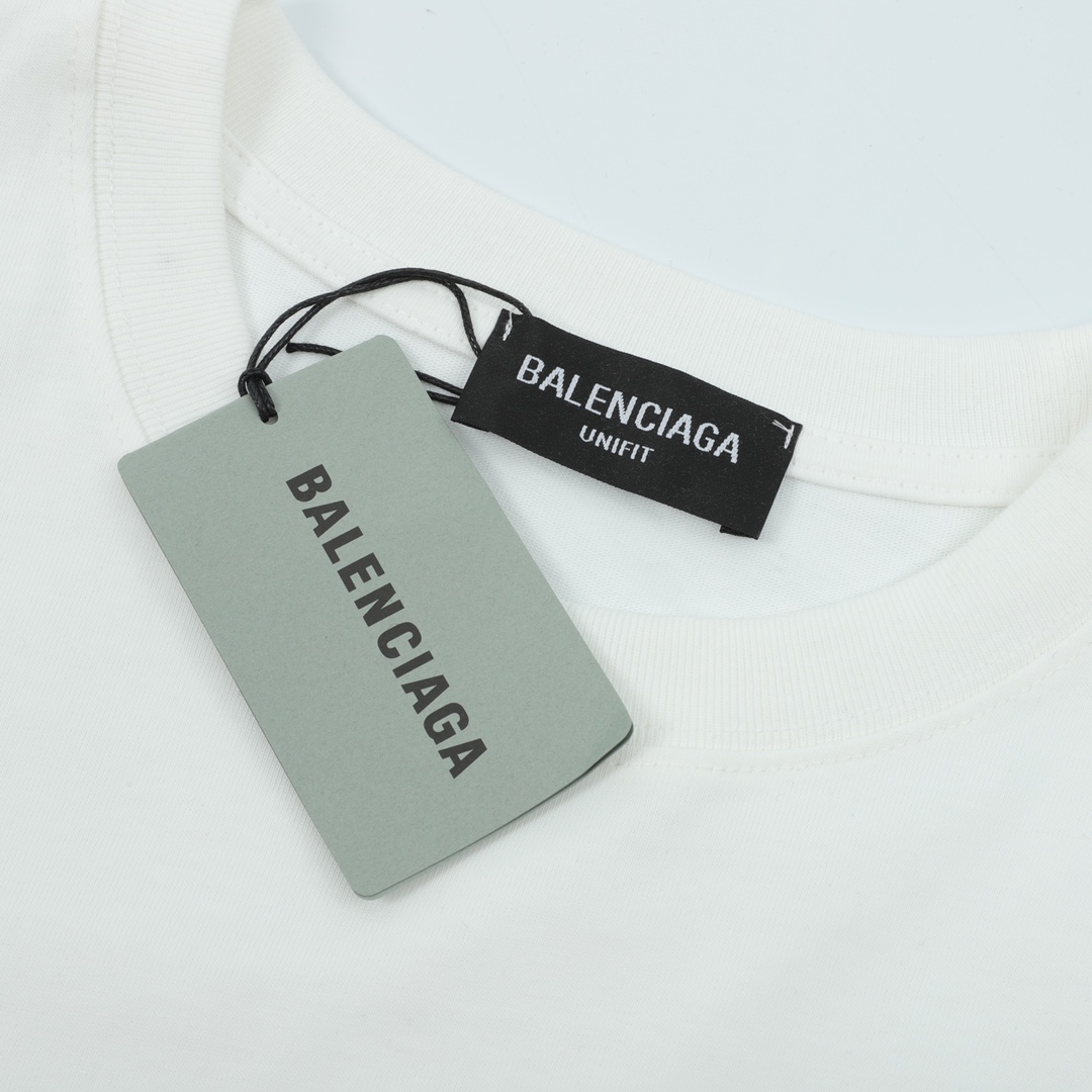 170 Balenciaga/巴黎世家 字母渐变印花短袖T恤