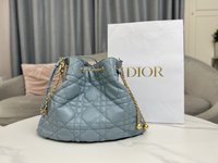 Dior Bags Handbags Blue Sheepskin Summer Collection Chains