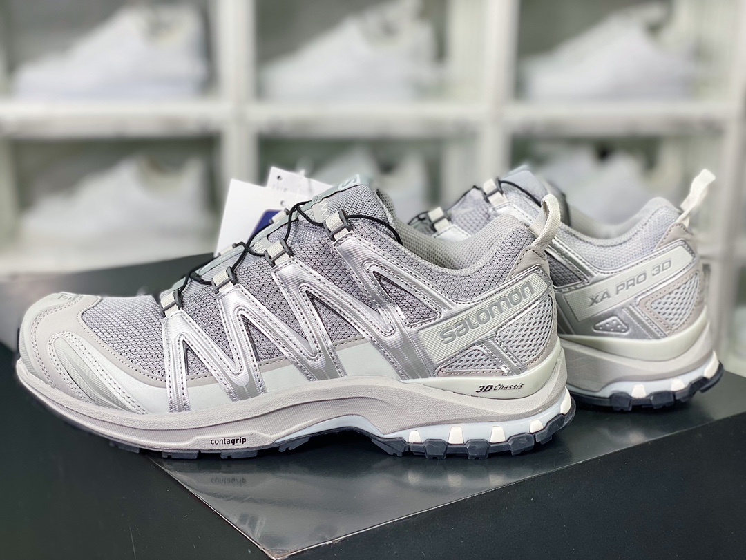 350 Salomon XA Pro 3D GTX”Grey Silver”XA专业型跑步鞋“合金灰银”416175