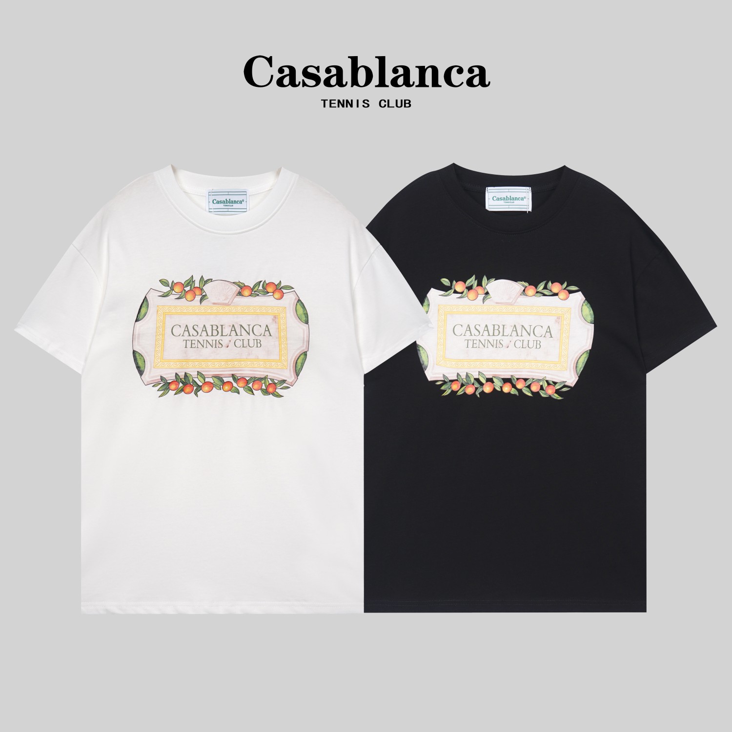 G1026 Camiseta de alta calidad de doble hilo # Casablanca*Nueva camiseta tropical de verano 23 de Casablanca, confeccio…