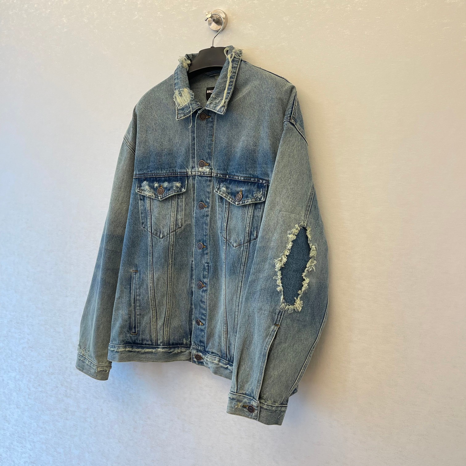 Balenciaga Embroidered Denim Jacket - Distressed Patched Oversize Fit 4 a1683795748452 6267
