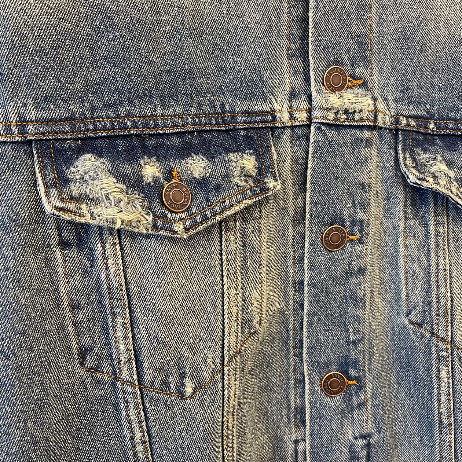 Balenciaga Embroidered Denim Jacket - Distressed Patched Oversize Fit 8 a1683795749886 1487