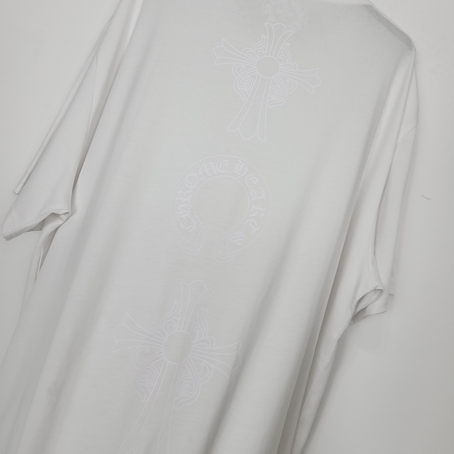 크롬하츠 크로스 프린트 남성 반팔 티셔츠 상세 이미지 7