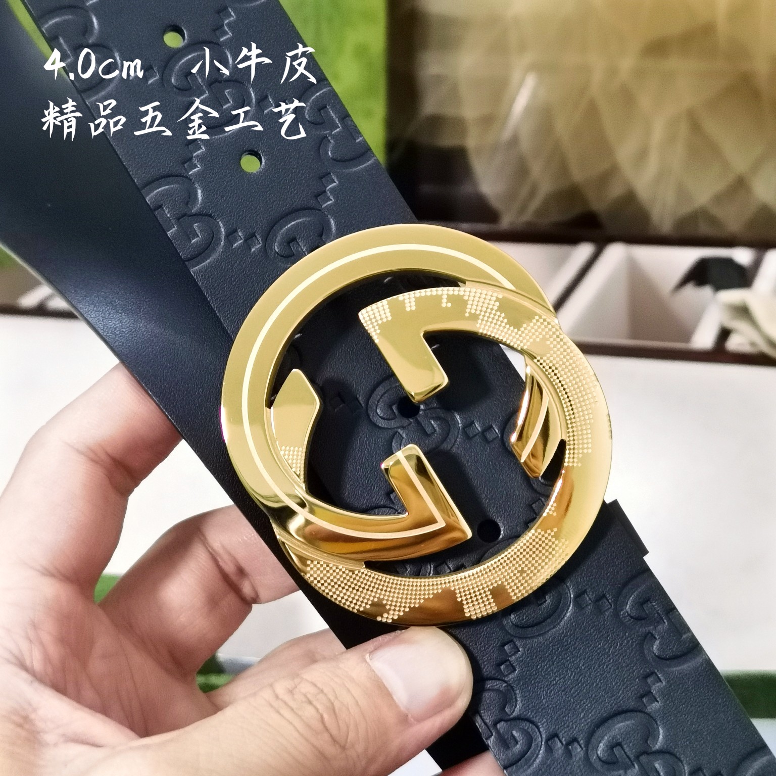 GUCCi古琦男士宽度4.0CM简单