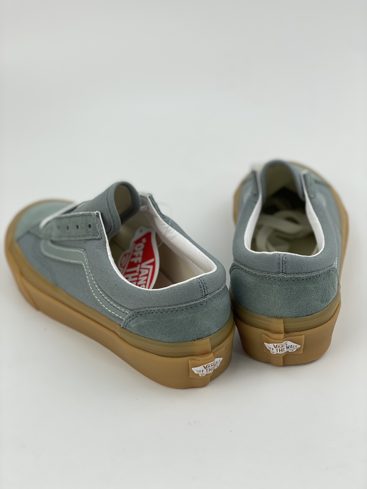 Vans style 36 raw rubber small head haze blue