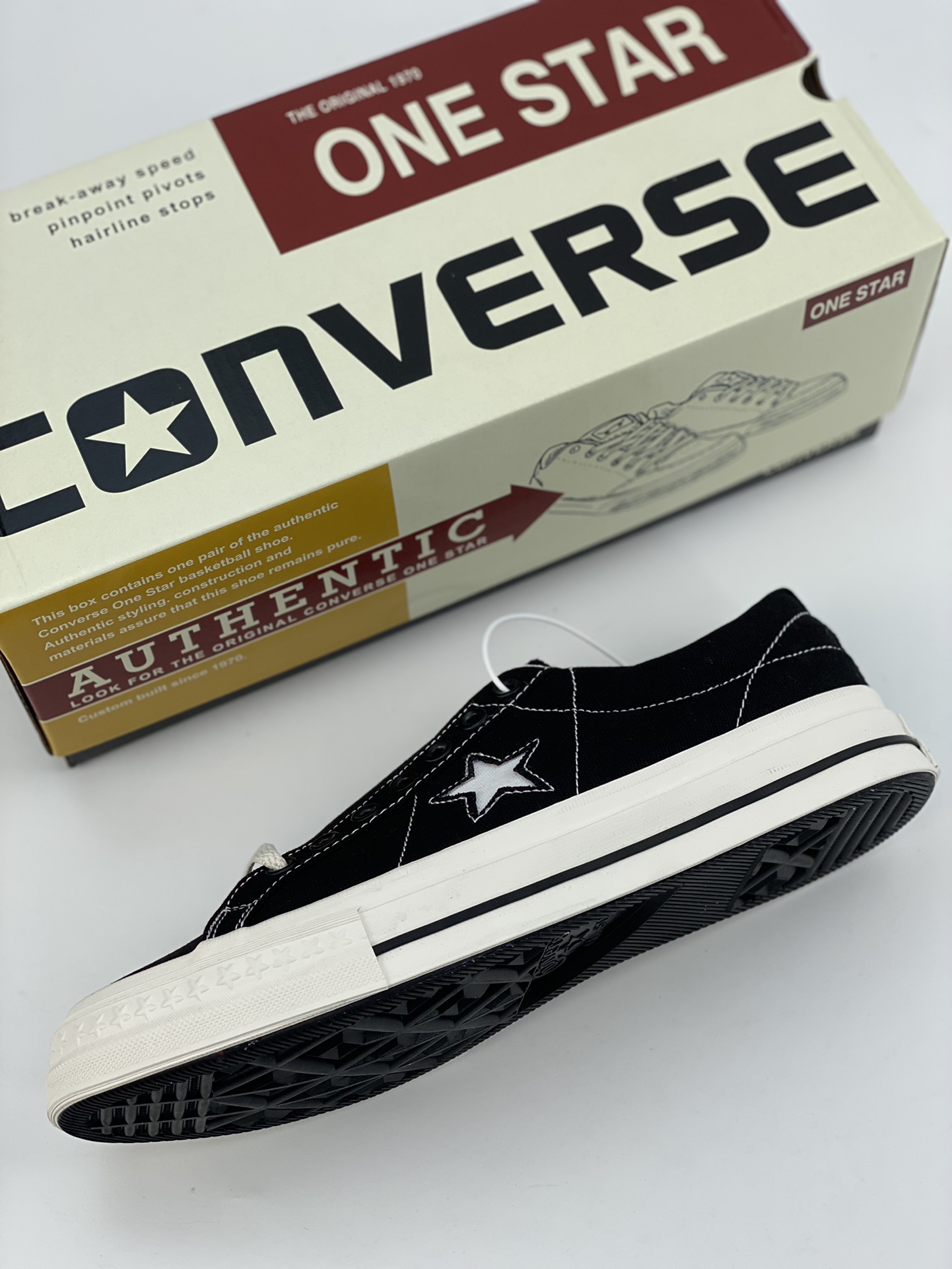 TIMELINE CONVERSE ONE STAR J VTG CANVAS Japanese retro classic 23SS black canvas shoes