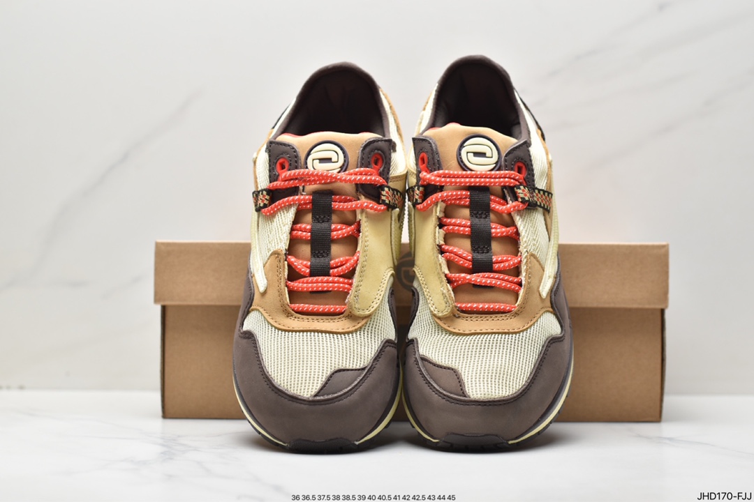 190 Travis Scott x Nike Air Max 1” Wheat/Lemon”改版款低帮慢跑鞋“做旧倒钩” DO9392-200