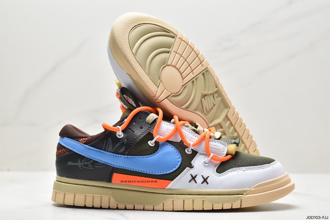 180 Off-White x Futura x Nike SB DunkPine Green OW扣篮系列低帮经典百搭休闲运动板鞋 DV0821-200