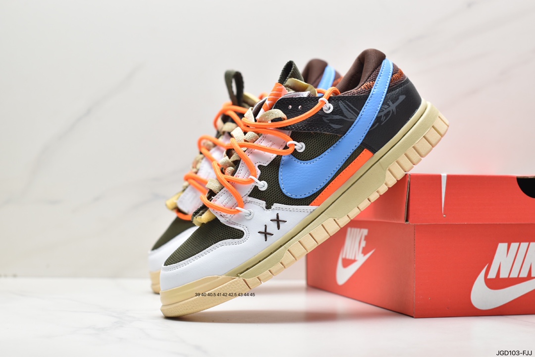 180 Off-White x Futura x Nike SB DunkPine Green OW扣篮系列低帮经典百搭休闲运动板鞋 DV0821-200