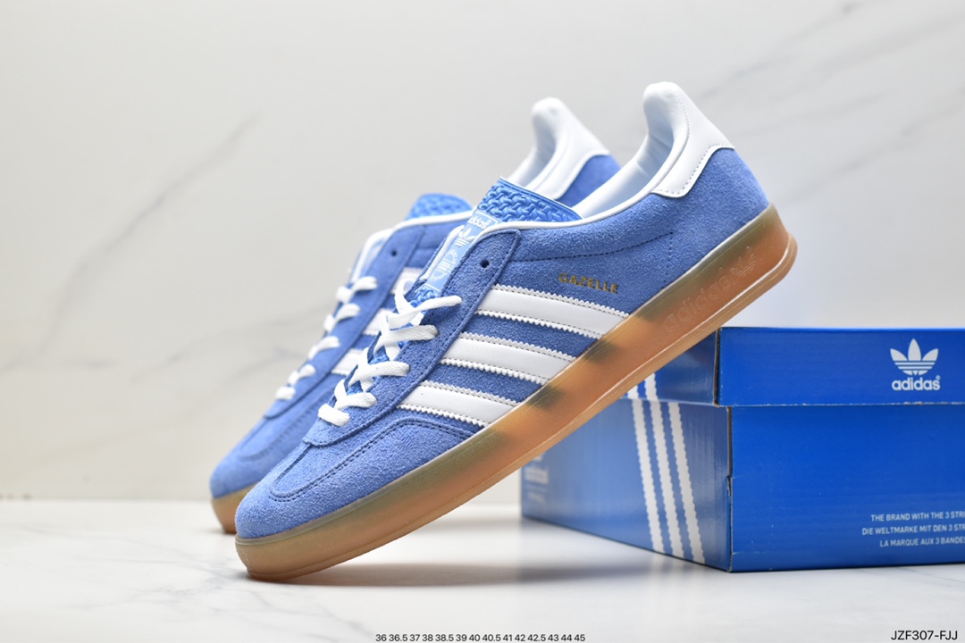 Adidas Originals Gazelle Indoor HQ8716 clover retro casual non-slip wear-resistant low-top sneakers