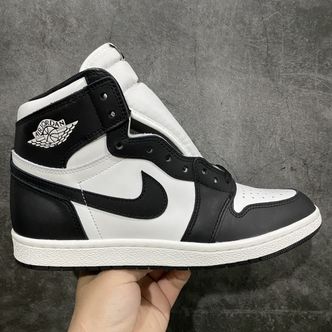 LJR版Air Jordan 1 High 85 Black WhitenAJ1 高帮复古黑白熊猫 货号：BQ4422-400n目前市场最好的货 没有之一  尺码40.5-47.5-莆田鞋批发中心