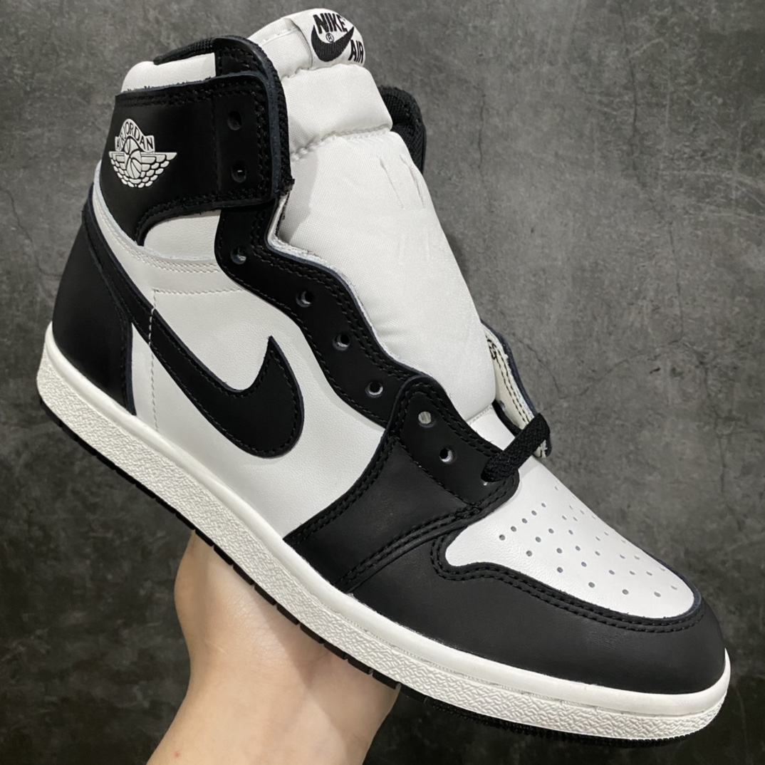 图片[3]-LJR版Air Jordan 1 High 85 Black WhitenAJ1 高帮复古黑白熊猫 货号：BQ4422-400n目前市场最好的货 没有之一  尺码40.5-47.5-莆田鞋批发中心