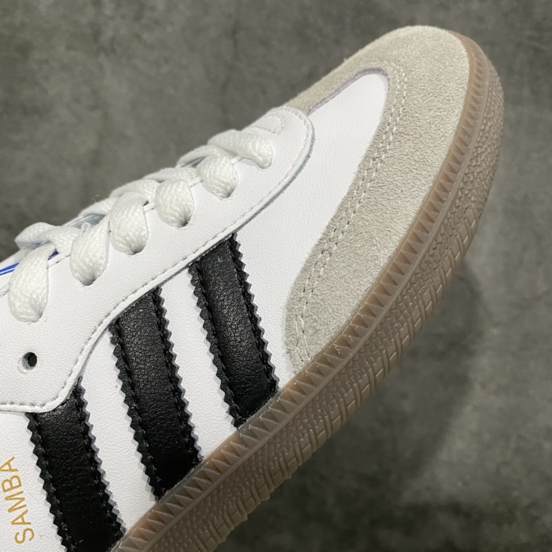 Adidas Samba OG FT Samba black and white gray sneakers heel without steel stamp version B75806