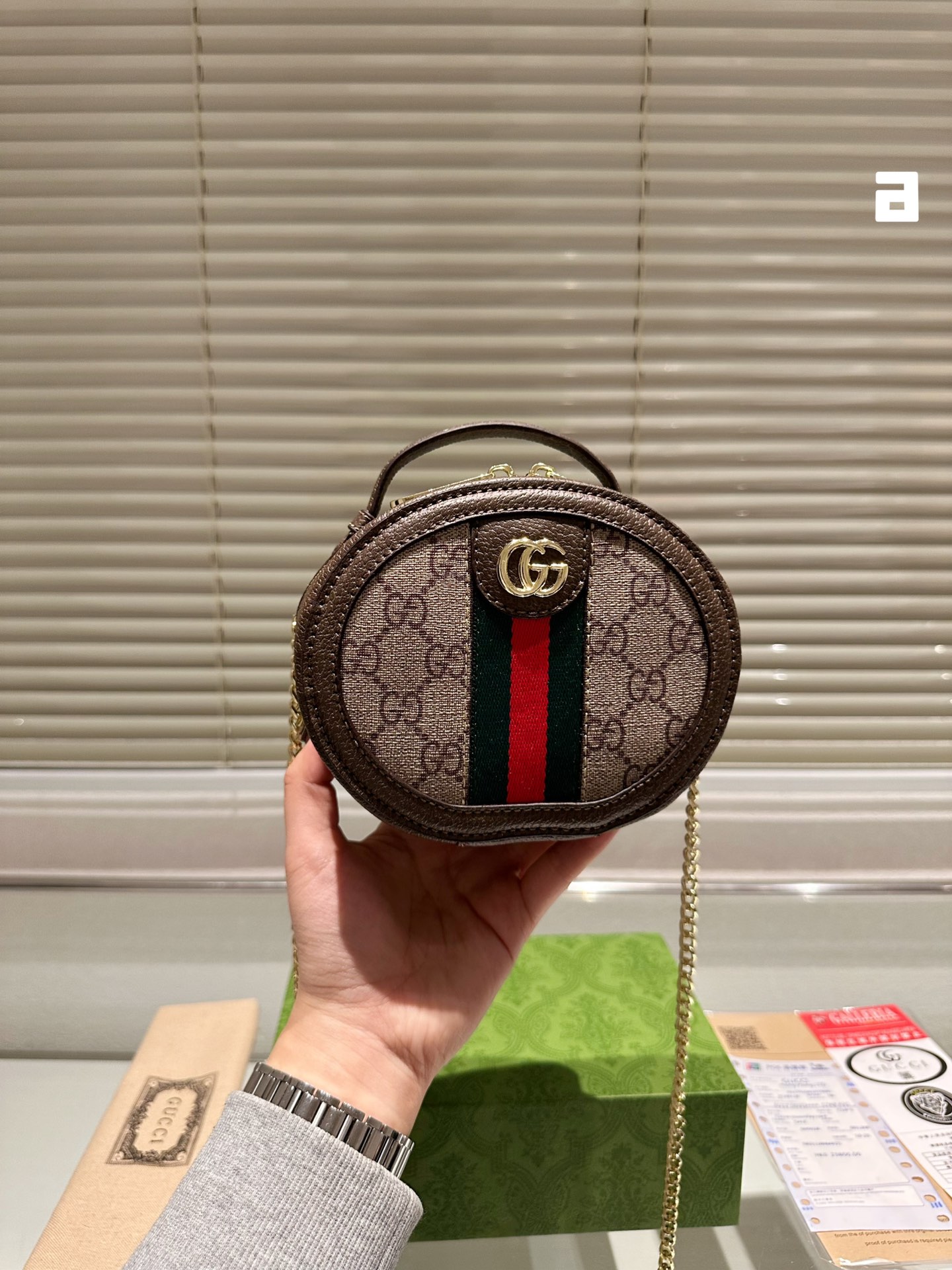 Gucci Ophidia Torby cylindryczne & okrągłe Zielony Czerwony Vintage