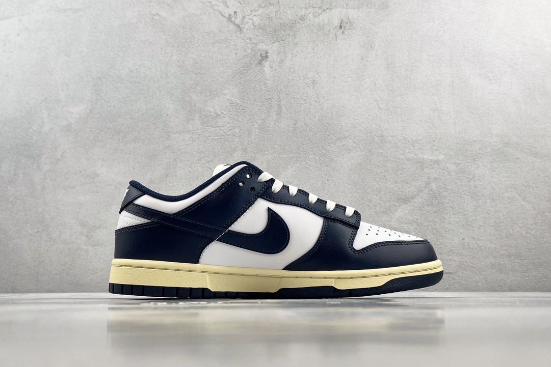 特价NikeDunkLow“MicinightNavyandWhite”海军蓝货号DD1503115尺码