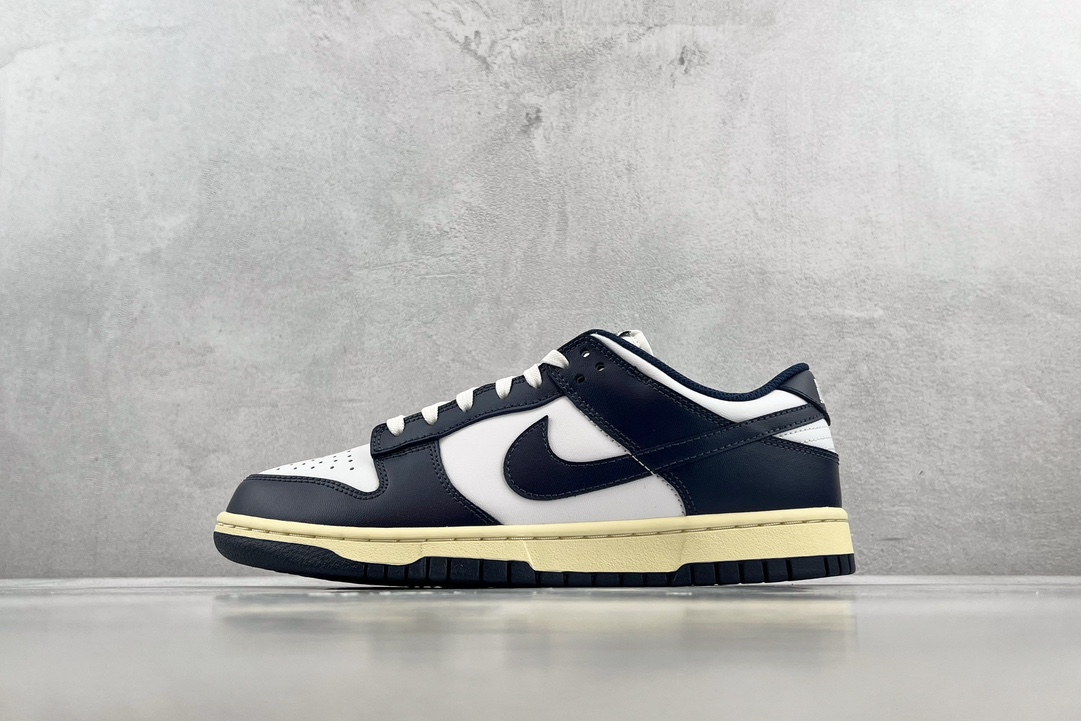 特价NikeDunkLow“MicinightNavyandWhite”海军蓝货号DD1503115尺码