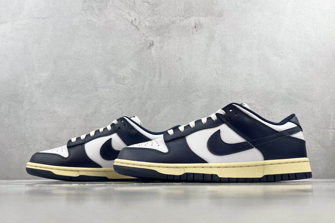 特价NikeDunkLow“MicinightNavyandWhite”海军蓝货号DD1503115尺码