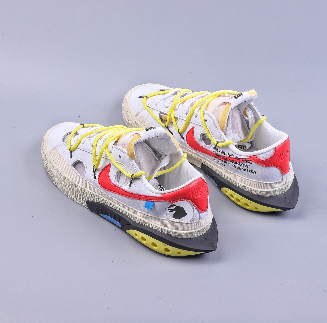 260 Off-White x Nike Blazer Low 开拓者异型解构系列低帮百搭休闲运动板鞋 DH7863-100