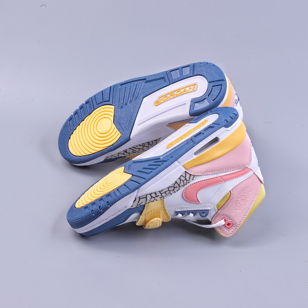 Enhanced cost-effective Air Jordan Legacy 312 white, pink, blue and yellow FD9909-161