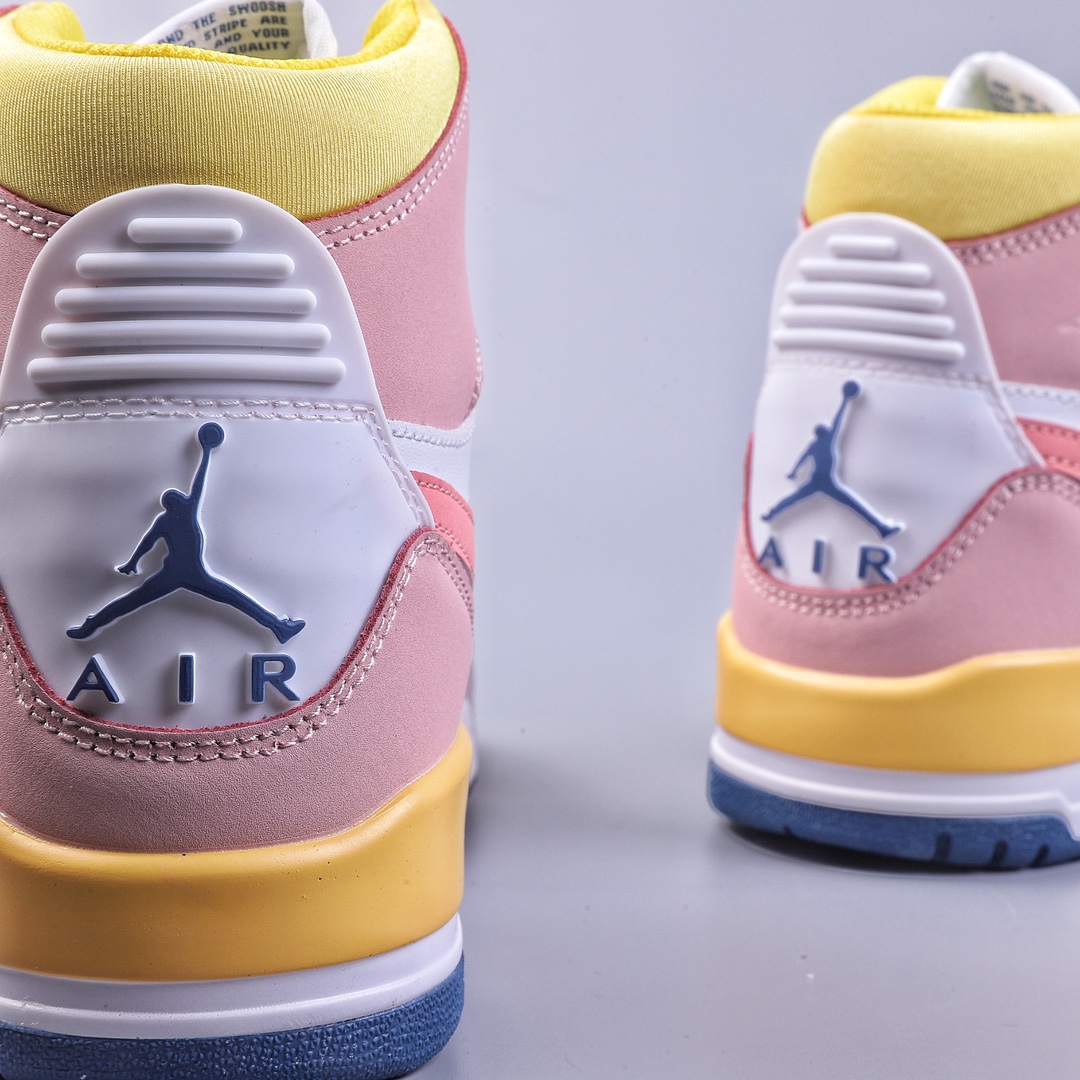 Enhanced cost-effective Air Jordan Legacy 312 white, pink, blue and yellow FD9909-161