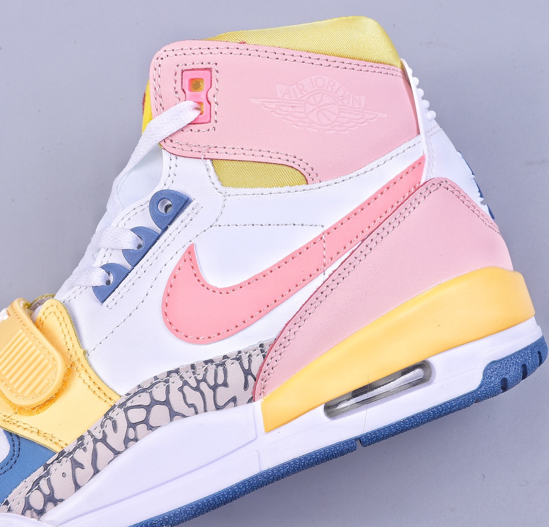 Enhanced cost-effective Air Jordan Legacy 312 white, pink, blue and yellow FD9909-161