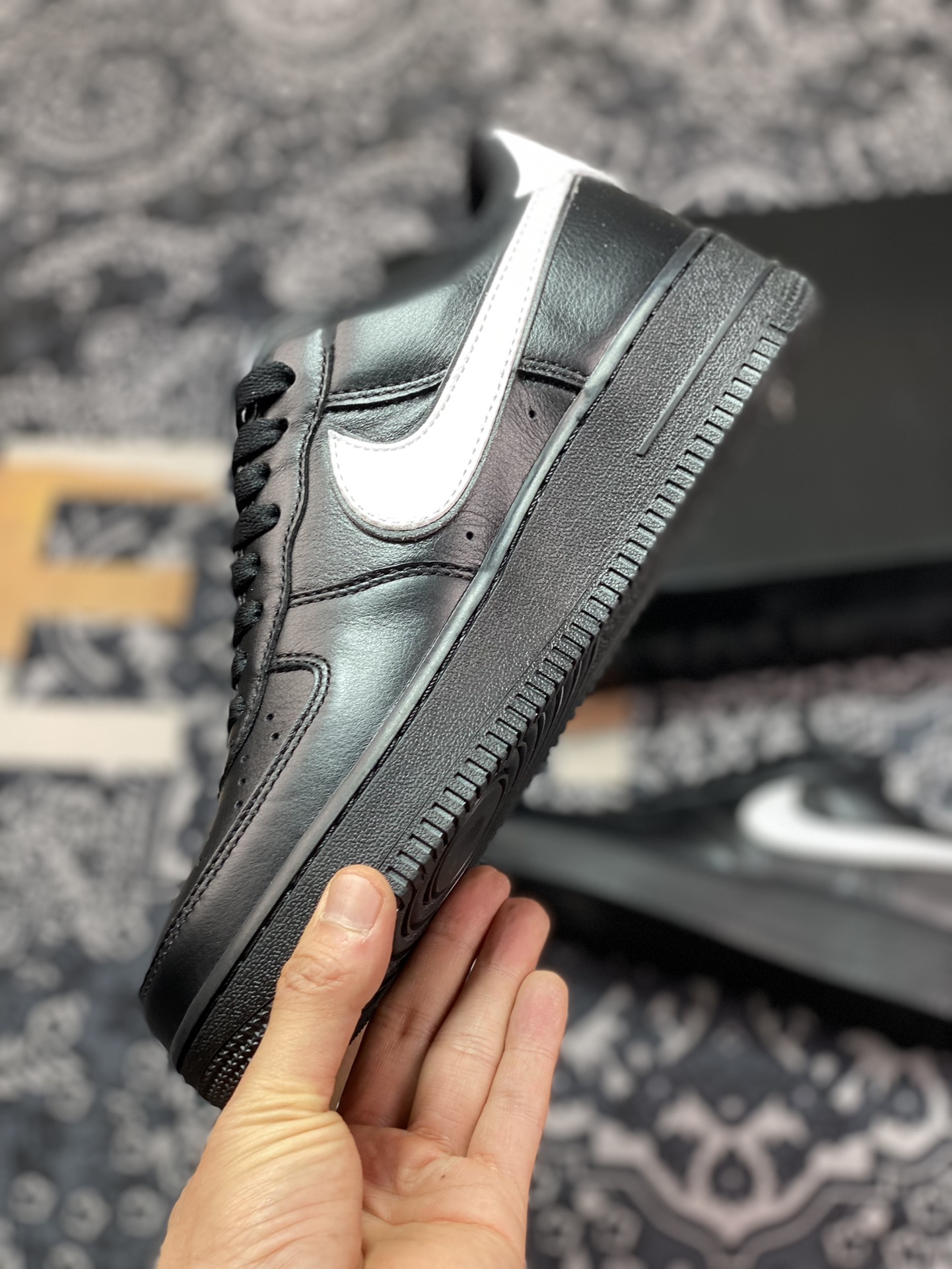 Nike Air Force 1 '07 Low QS ”Friday/Black/White” Air Force One series low-top sneakers ”Leather Black Five White” CQ0492-001