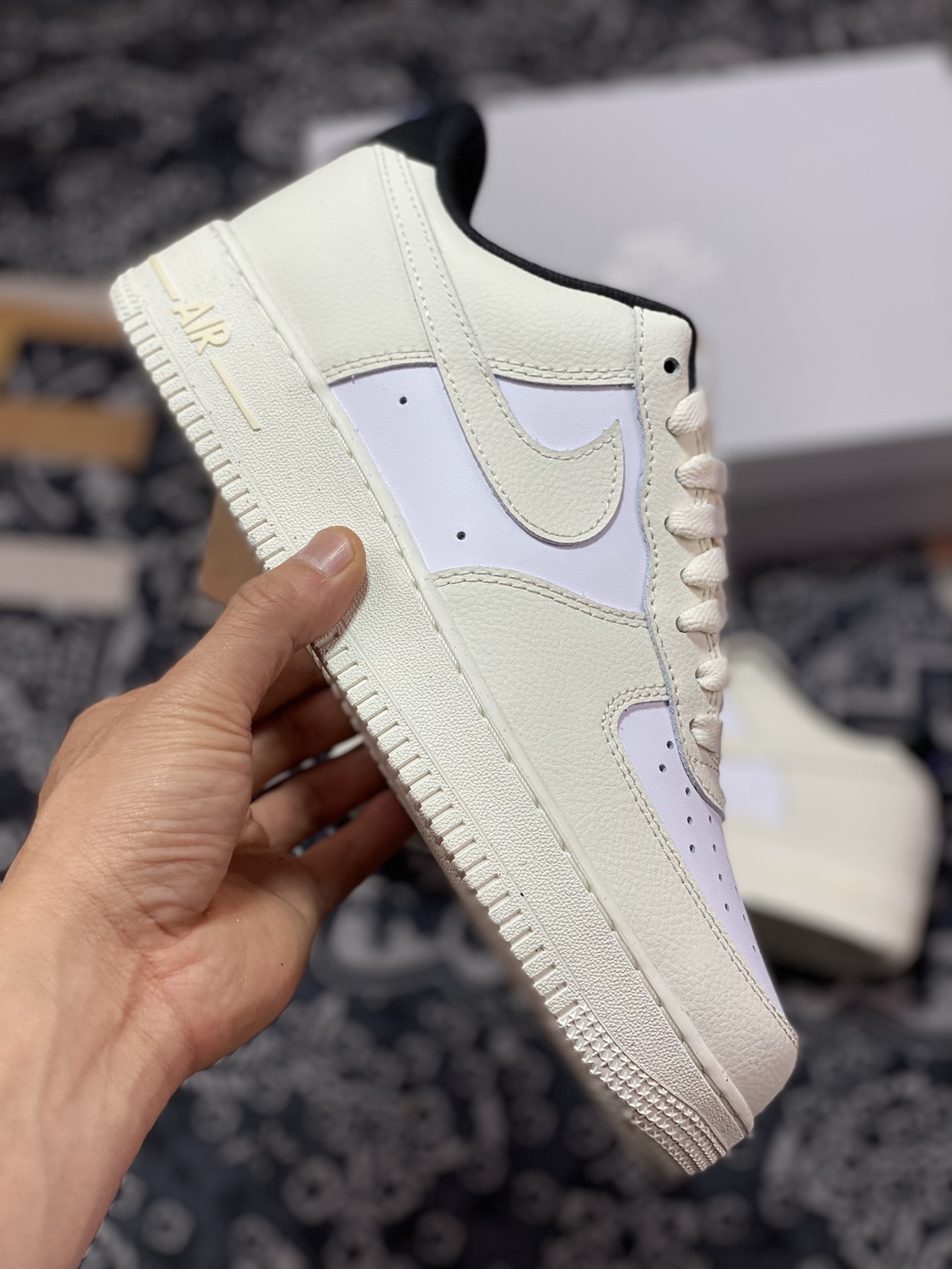 Nike Air Force 1'07 Low ”Coconut Milk” Air Force One classic low-top sneakers ”Colorblock Cream White Black” DZ2708-101