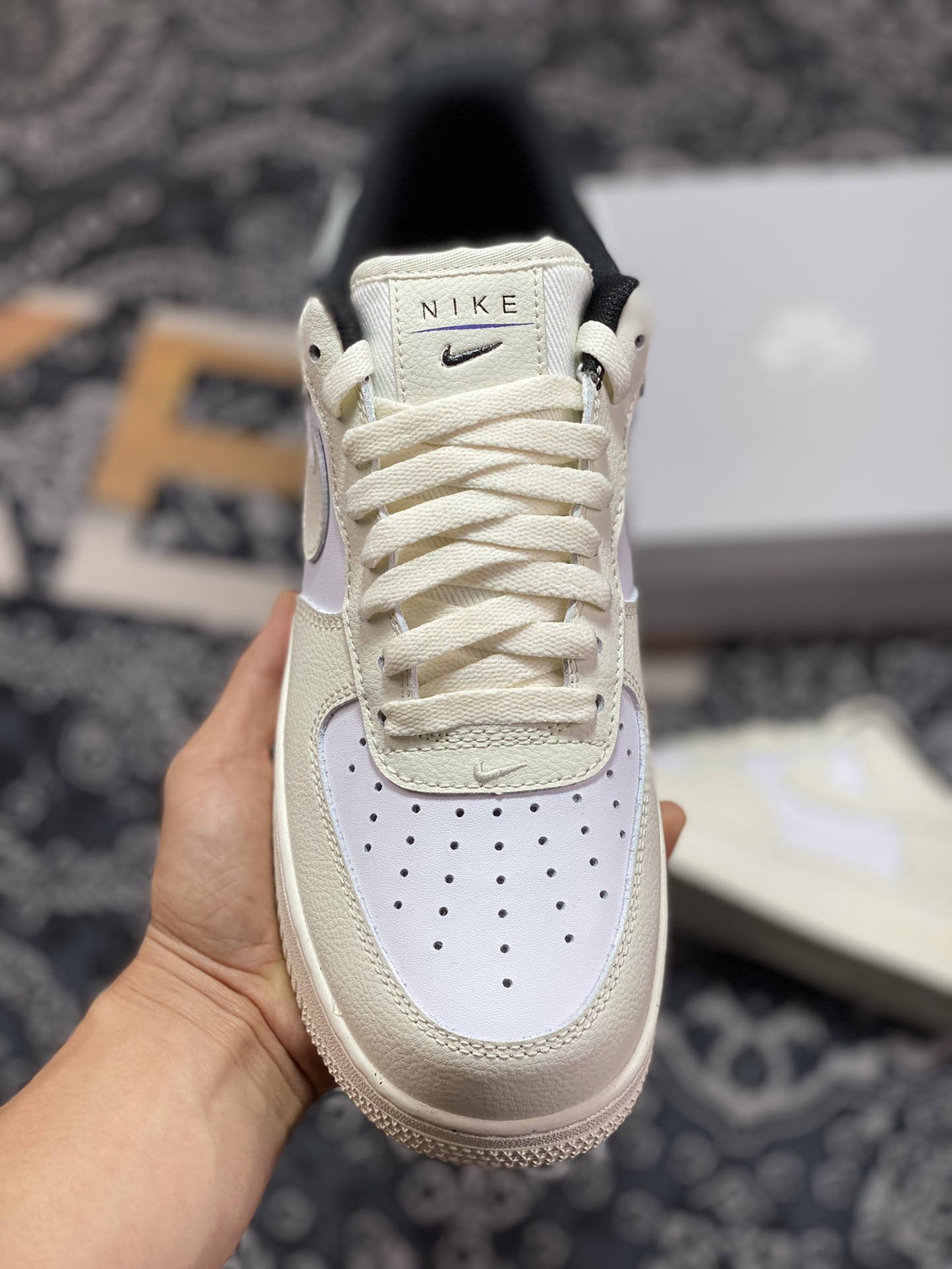 Nike Air Force 1'07 Low ”Coconut Milk” Air Force One classic low-top sneakers ”Colorblock Cream White Black” DZ2708-101