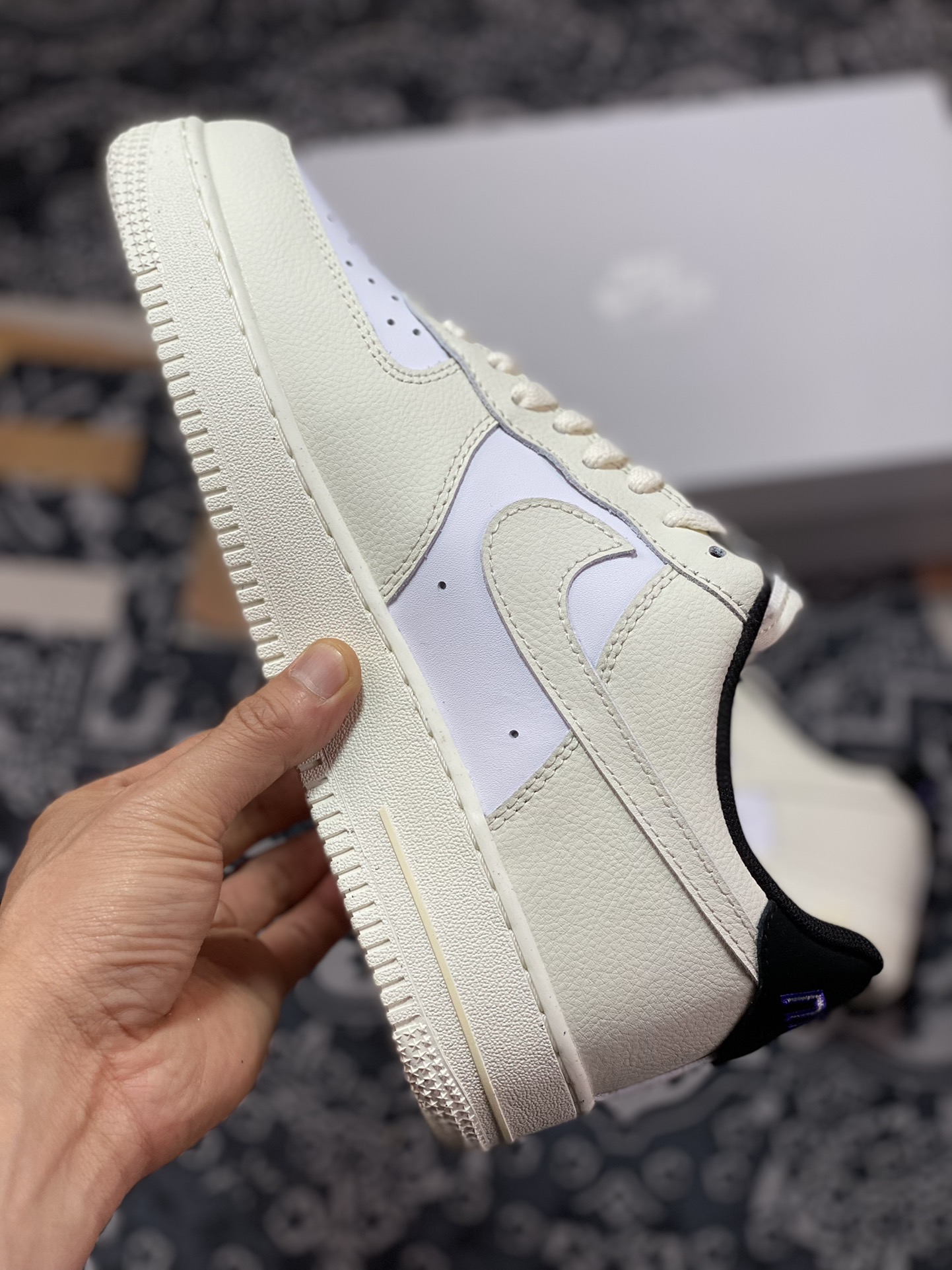 Nike Air Force 1'07 Low ”Coconut Milk” Air Force One classic low-top sneakers ”Colorblock Cream White Black” DZ2708-101