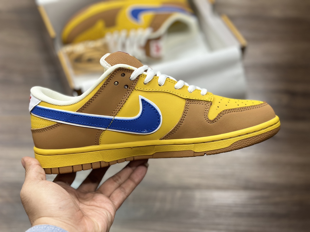 Nike Dunk Low ”Newcastle Brown Ale” TS upper foot same ”yellow beer” ultra limited color 313170-741