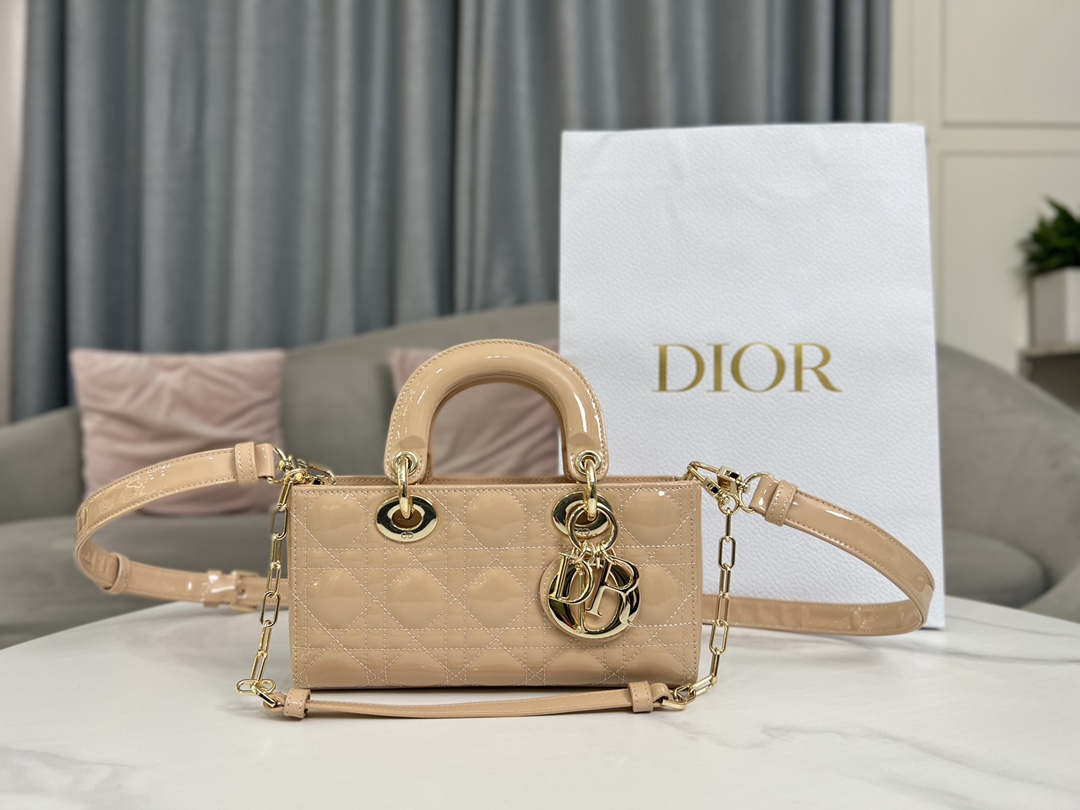 Where to buy Replicas
 Dior Bags Handbags Gold Pink Cowhide Patent Leather Lady Chains