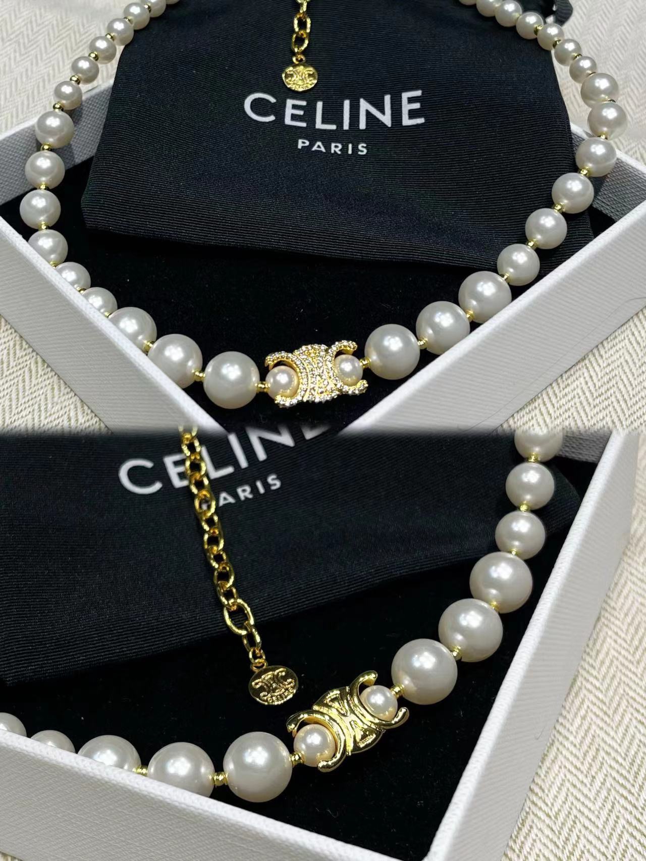 Celine New Necklace-- gold Size: Length 42+8cm 13 i1683787327 7562 5