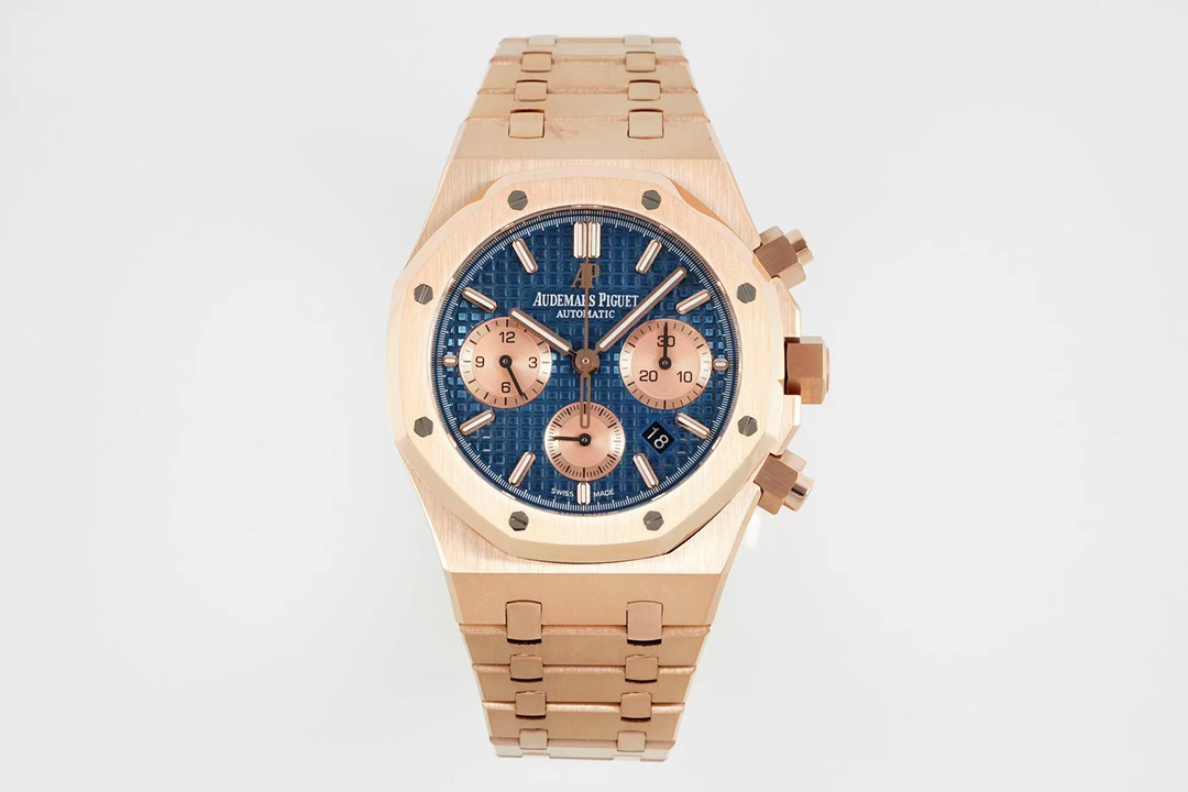 Audemars Piguet Relógio Azul Polimento Borracha Material de aço