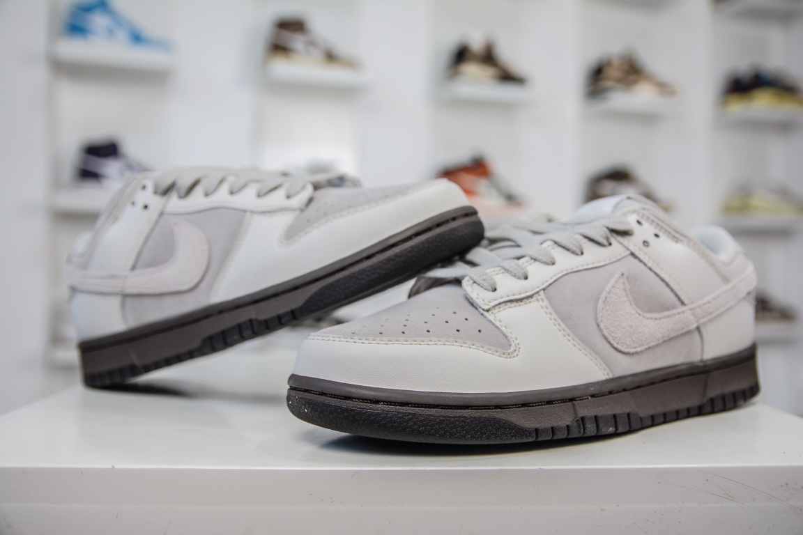 E Value for money Nike Dunk Low ”Ironstone” Iron Ore SB low-top sports casual sneakers FD9746-001