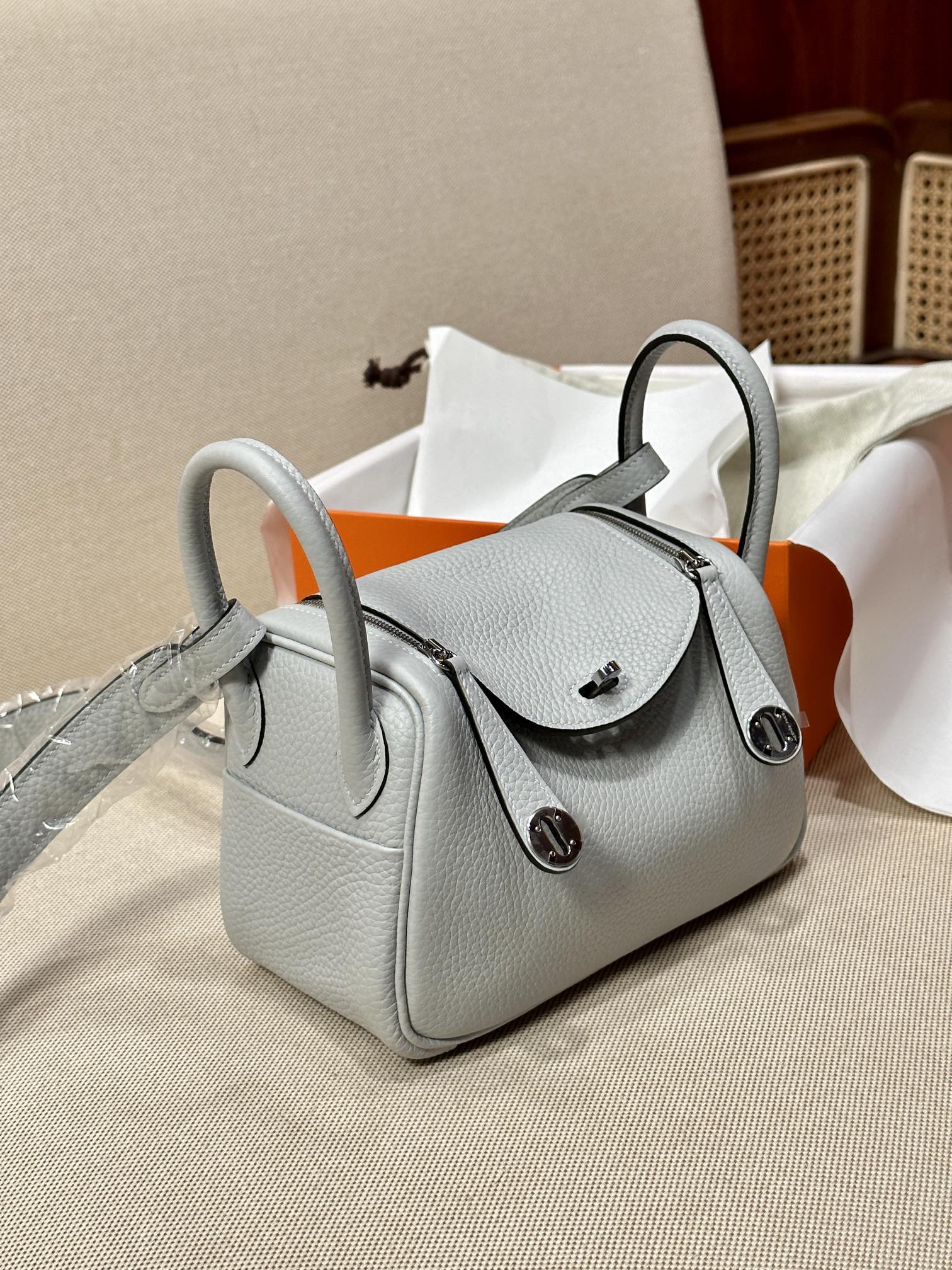 Hermes Light gray shoulder everyday