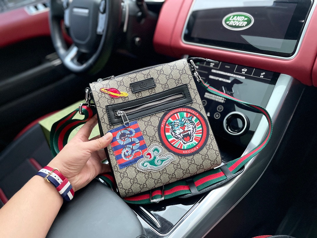 Gucci Torby typu crossbody i na ramię Torby kurierskie Beżowy Brązowy Unisex Płótno