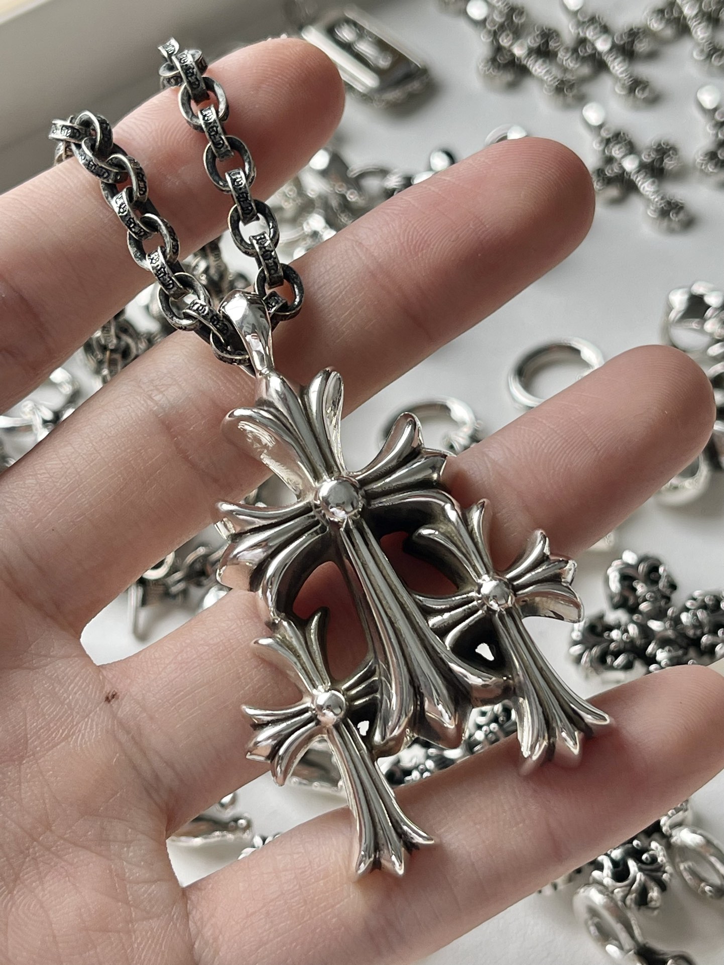 Chrome Hearts 克罗心 组合十字架 项链