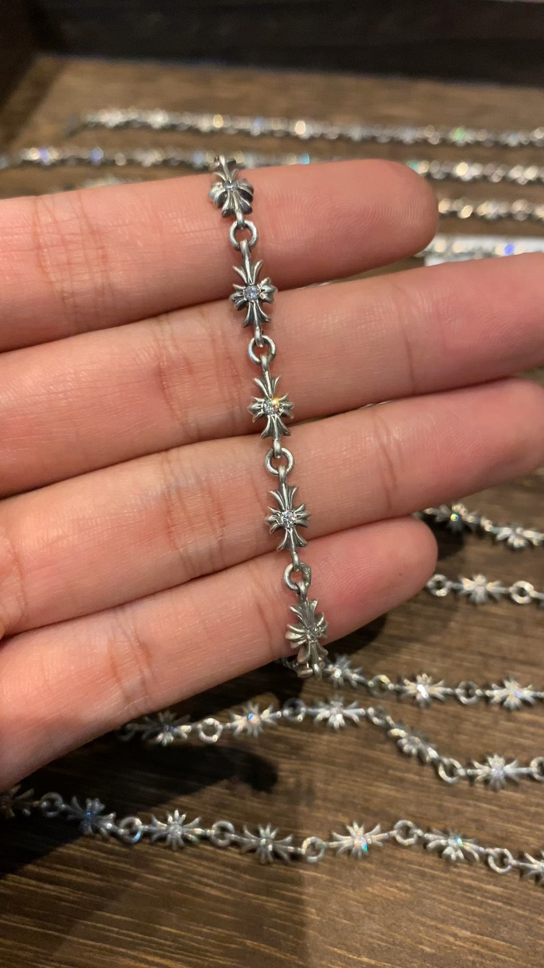 Bracelets and bangles, 925 silver with diamond customization