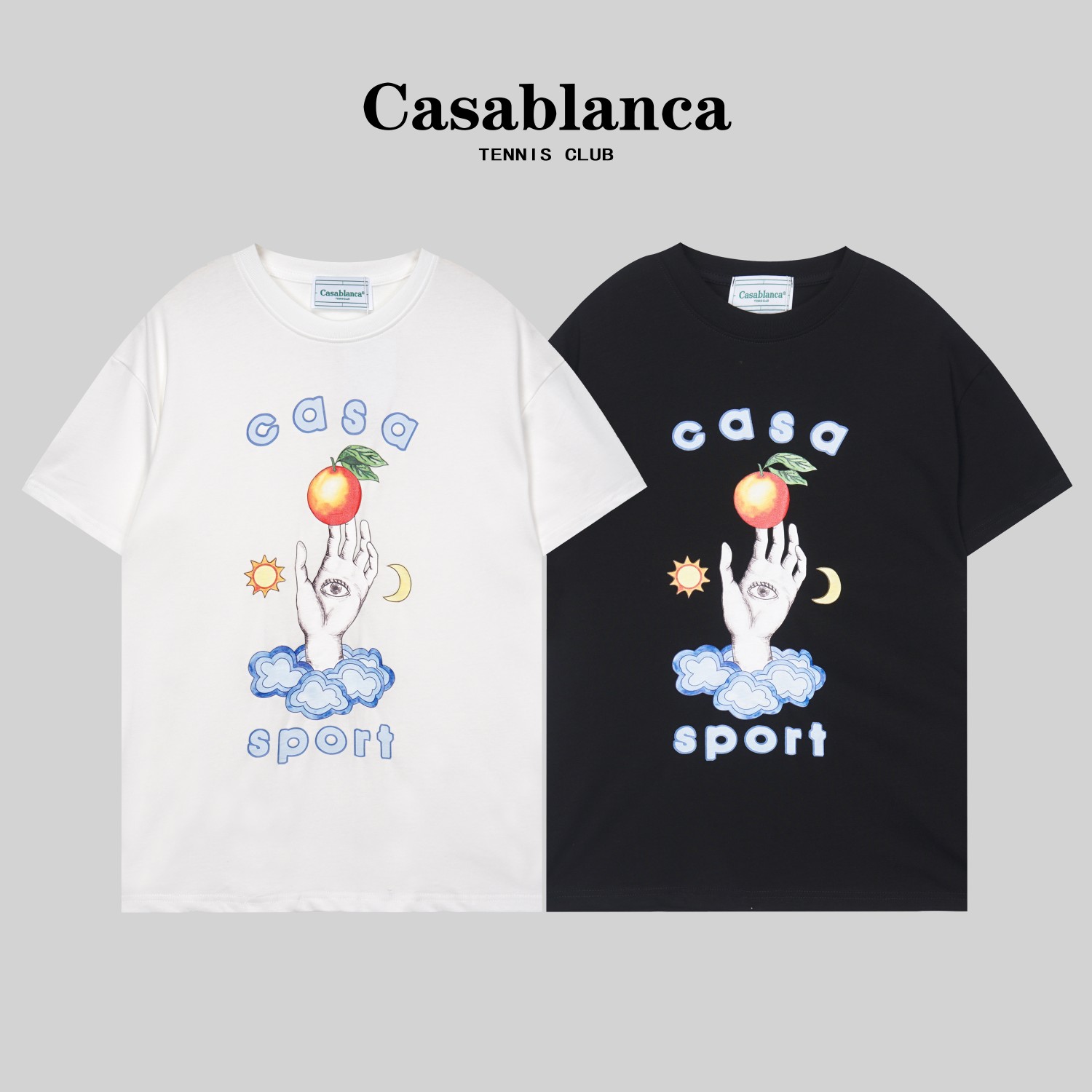 G1029 Camiseta de alta calidad de doble hilo # Casablanca*Nueva camiseta de primavera/verano 23 de Casablanca, confecci…