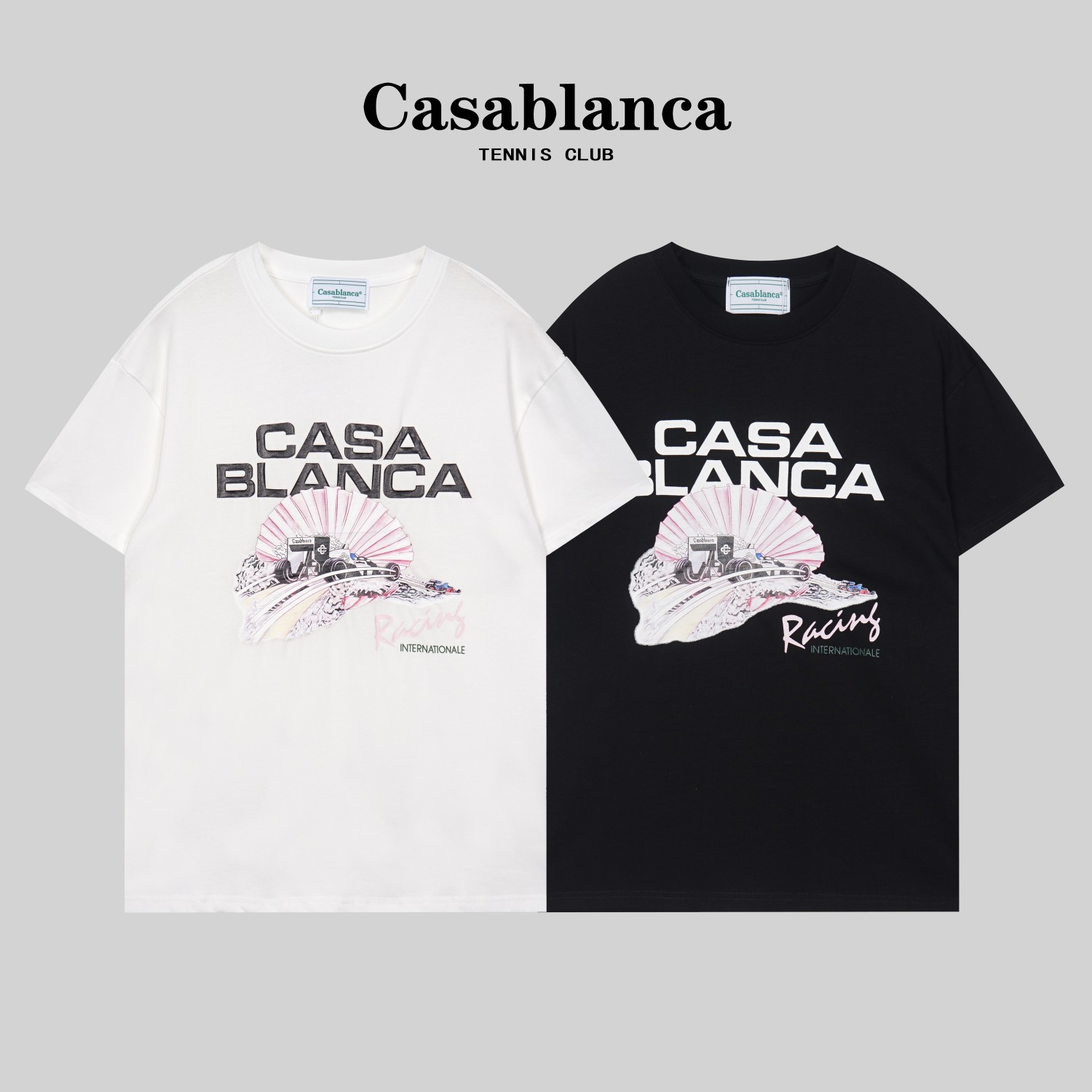 G1025 Camiseta de alta calidad de doble hilo # Casablanca*Nueva camiseta de primavera/verano 23 de Casablanca, confecci…