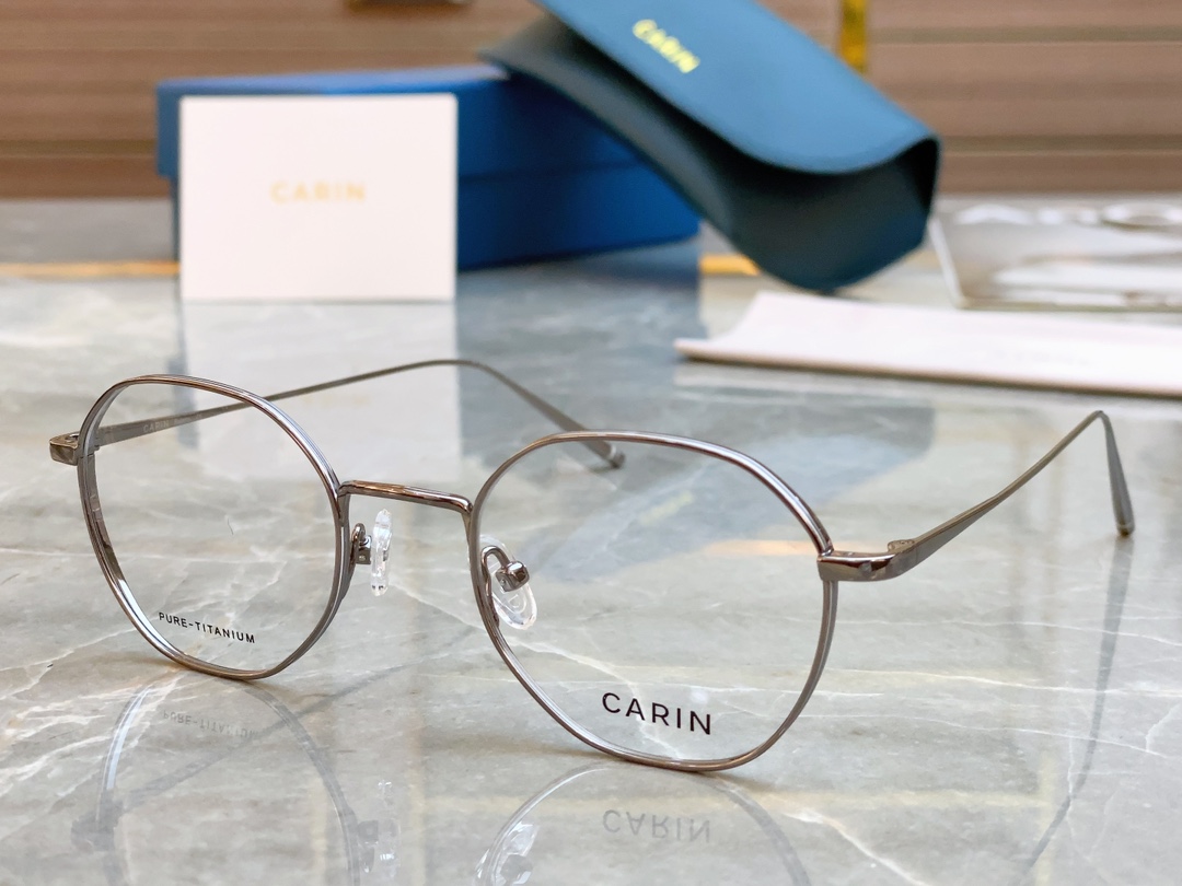  超轻钛架【CARI*】卡*琳 GUS H 复古圆框 纤细超薄工艺减轻面部压迫感， 可换近视镜片 ！si