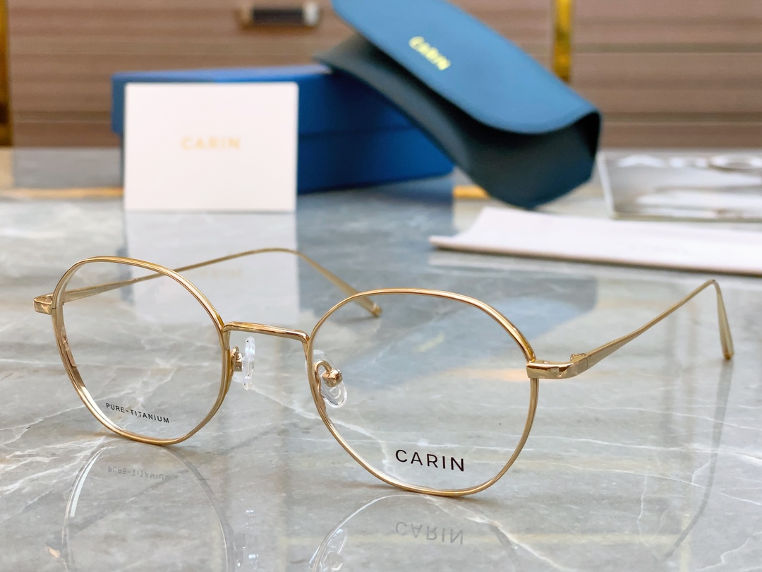  超轻钛架【CARI*】卡*琳 GUS H 复古圆框 纤细超薄工艺减轻面部压迫感， 可换近视镜片 ！si