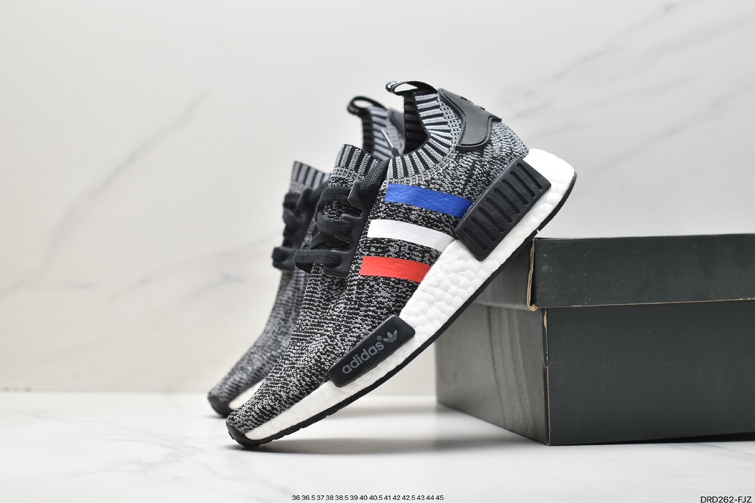 Adidas NMD Boost popcorn super elastic midsole BB2887 knitted mesh casual running shoes