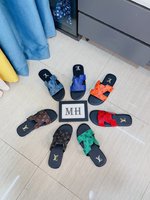 Factory price [LV] multi-color new men's slippers, original top quality version, original special pe