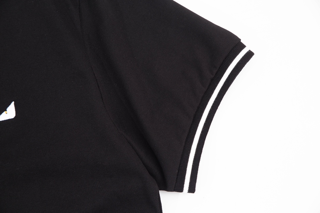 FENDI 1980s Inspired Upgrade: Black Polo-CLO for Men and Women - 图片 6