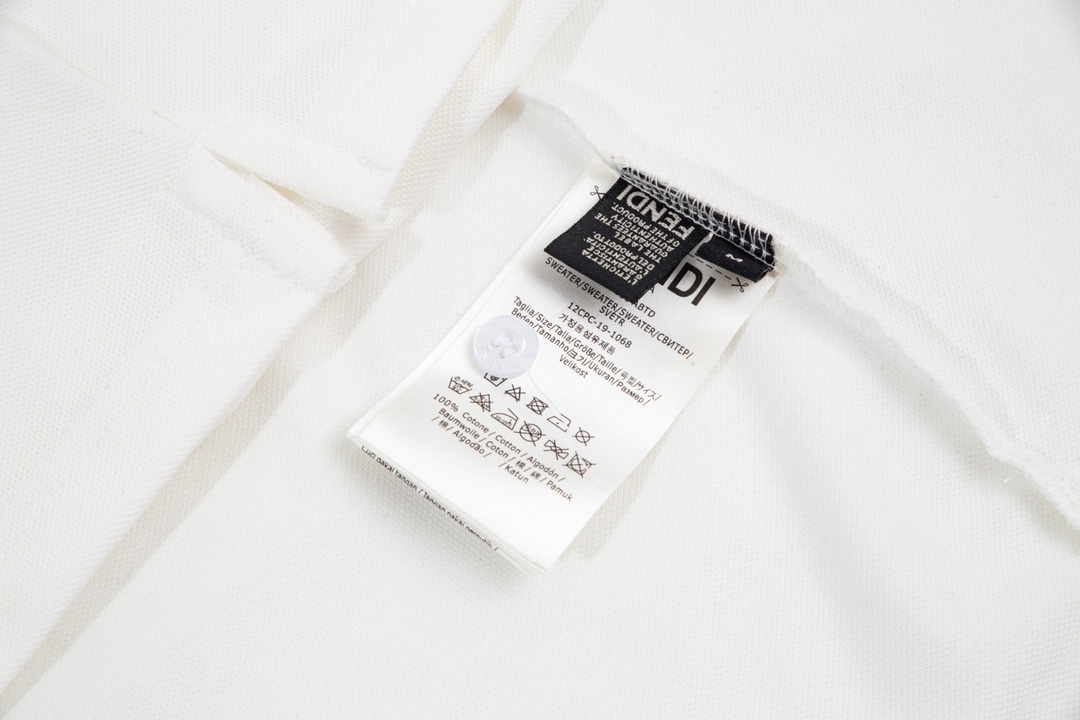 FENDI 1980s Inspired Upgrade: White Polo-CLO for Men and Women - 图片 8
